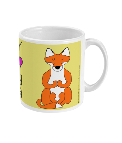 Fox Mug Lotus Pose Yoga Mug
