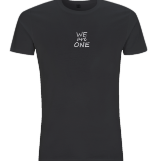 ‌We Are One Mens t-shirt Yoga Clothing Inspirational Shirt Inspirational Quotes Festival Outfits WONET03BLK Black