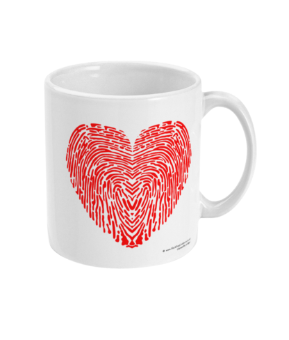 I Love You Fingerprint Heart Coffee Mug Valentines Gift Anniversary Gift Valentines Day Gift For Him Valentines Day Gift For Her Gift For Her Gift For Him LOVEYOUMUG