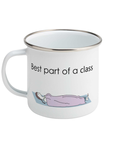 In Yoga Class Best Part of The Class Enamel Mugf The Class Birthday Gift For Her