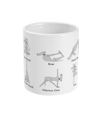 Whippet Yoga Mug | Yoga Mug | 11 fl.oz Ceramic Mug