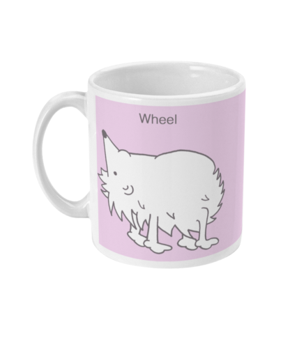 Hedgehog Yoga Pose Mug – Funny Wheel Pose 11 floz Coffee Mug