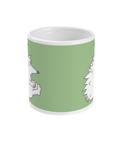 Hedgehog Yoga Pose Mug - Funny Boat Pose 11 floz Coffee Mug