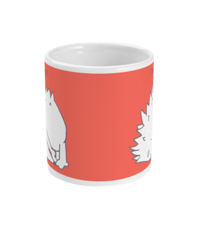 Hedgehog Yoga Pose Mug – Funny Plough Pose 11 floz Coffee Mug