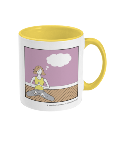In the Yoga Class Woman Inner Peace Present Moment 11floz Coffee Mug