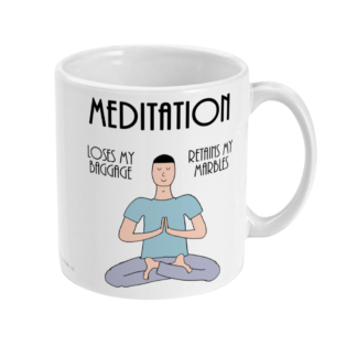 Funny-Meditation-Coffee-Mug-–-Meditation-Mug-–-Loses-Baggage-Retains-Marbles-Meditating-Man-–-11oz-Ceramic