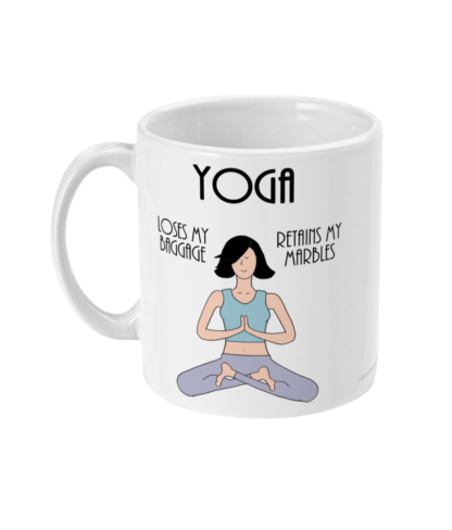 Funny Yoga Mug and Yoga Gifts For Women, Her or Mindfulness Gift and Fun Yoga Coffee Mug,Yoga Benefits Definition 11oz Ceramic Mug Birthday Gift Christmas Gift For Yogi or meditator