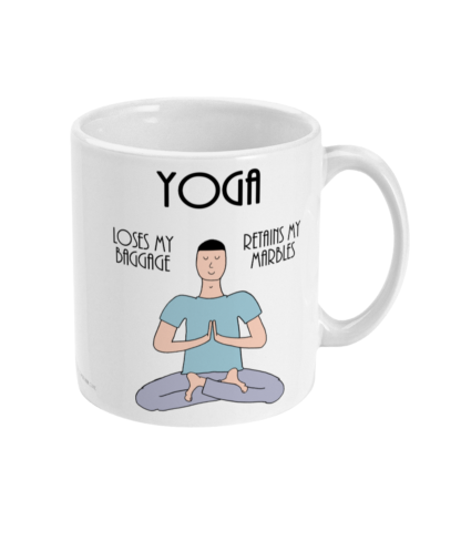 Funny-Yoga-Coffee-Mug-–-Yoga-Mug-Loses-Baggage-–-Retains-Marbles-–-Man-–-11oz-Ceramic