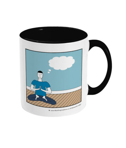 In the Yoga Class Man Inner Peace Present Moment 11floz Coffee Mug