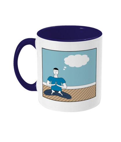 In the Yoga Class Man Inner Peace Present Moment 11floz Coffee Mug