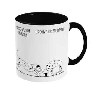 Dalmatian Yoga Mug 11floz Ceramic Coffee Mug BLK r dalm