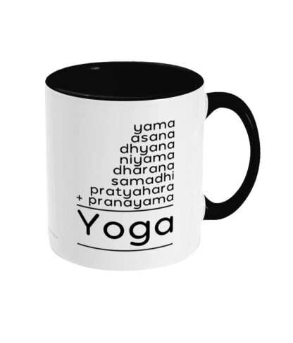 8 Limbs of Yoga Math Puzzle Ceramic Mug( Y_8LIMBS_MATH_MUG_TT_BLK