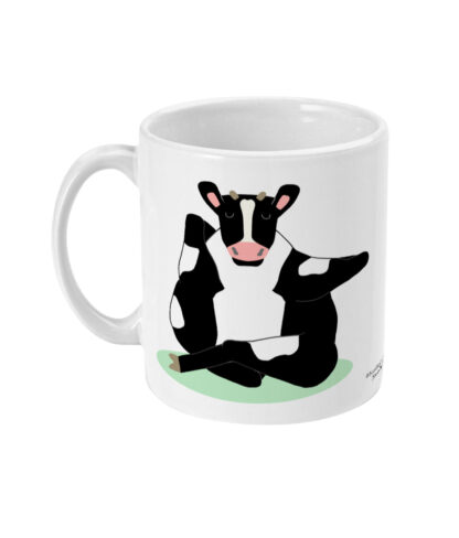 Cow Face Pose Yoga Mug
