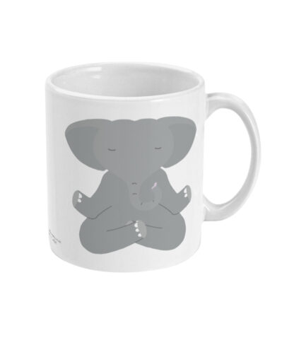 Yoga Mediation Elephant Coffee Mug