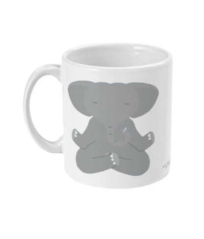Yoga Mediation Elephant Coffee Mug