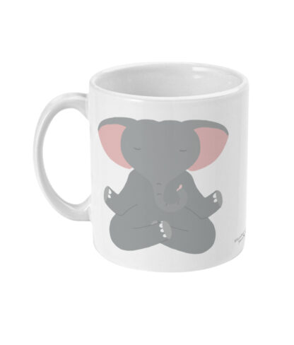 Yoga Meditation Elephant Coffee Mug