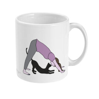 Down Dog and Cat Yoga Mug