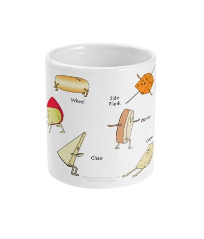 Yoga Cheese Mug, Yoga Mug, Cheese Mug, Cheese Gifts and Yoga Gifts For Yoga or Cheese Lover, Teacher, Yogis, Men